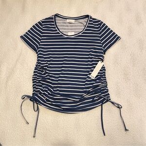 NWT Sm Striped Maternity Shirt